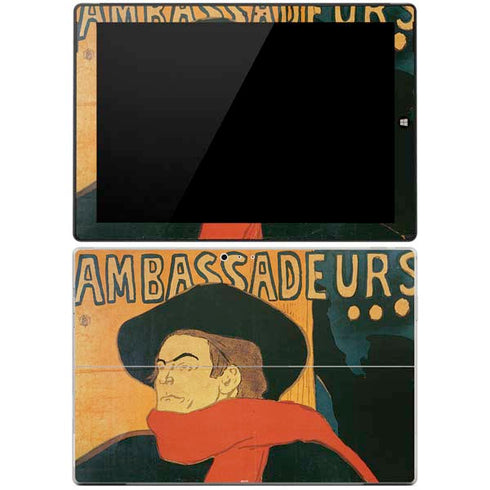 Henri Toulouse-Lautrec Ambassadeurs Aristide Bruant Surface Pro 3 Skin