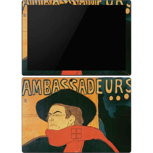 Henri Toulouse-Lautrec Ambassadeurs Aristide Bruant Surface Pro 6 Skin