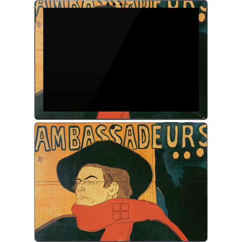 Henri Toulouse-Lautrec Ambassadeurs Aristide Bruant Surface Pro 7 Skin