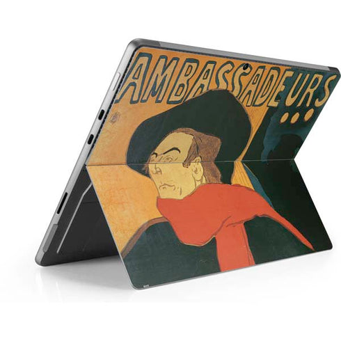 Henri Toulouse-Lautrec Ambassadeurs Aristide Bruant Surface Pro 9 Skin
