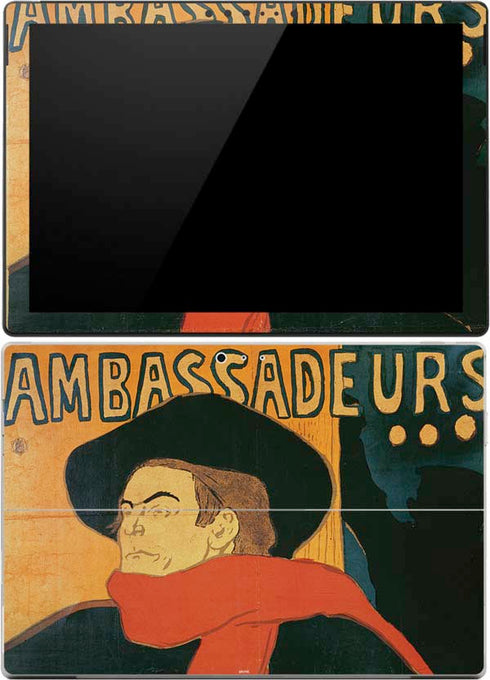 Henri Toulouse-Lautrec Ambassadeurs Aristide Bruant Surface Pro (2017) Skin