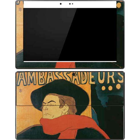 Henri Toulouse-Lautrec Ambassadeurs Aristide Bruant Surface Pro Tablet Skin