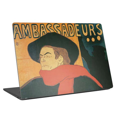 Henri Toulouse-Lautrec Ambassadeurs Aristide Bruant Universal Laptop 15in (12.2 x 8.8in) Skin