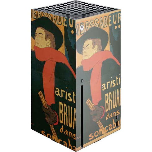 Henri Toulouse-Lautrec Ambassadeurs Aristide Bruant Xbox Series X Console Skin
