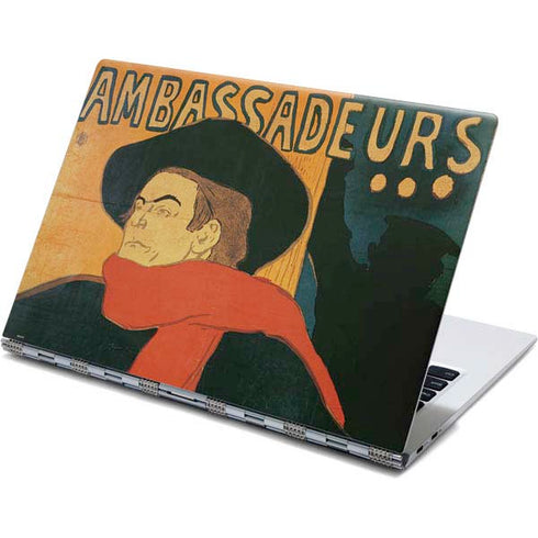 Henri Toulouse-Lautrec Ambassadeurs Aristide Bruant Yoga 910 2-in-1 14in Touch-Screen Skin