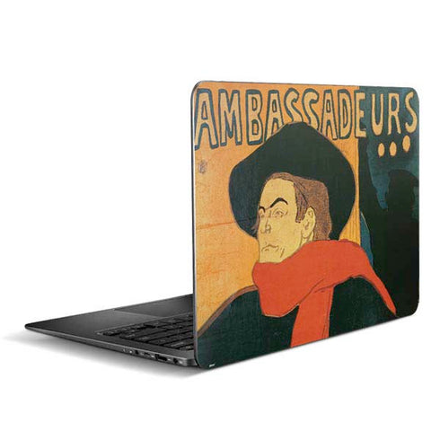 Henri Toulouse-Lautrec Ambassadeurs Aristide Bruant Zenbook UX305FA 13.3in Skin