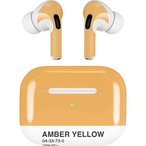 Amber Yellow AirPods Pro 2nd Gen Skin