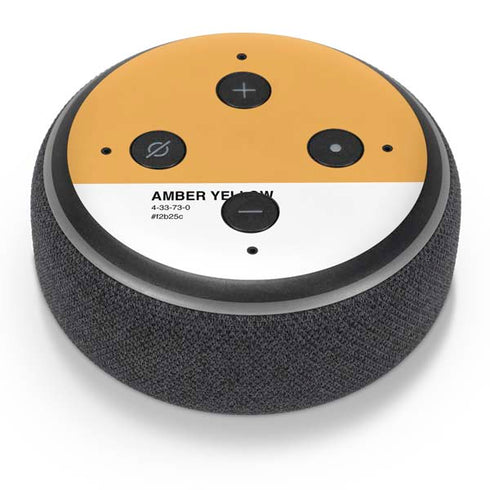Amber Yellow Amazon Echo Dot Skin