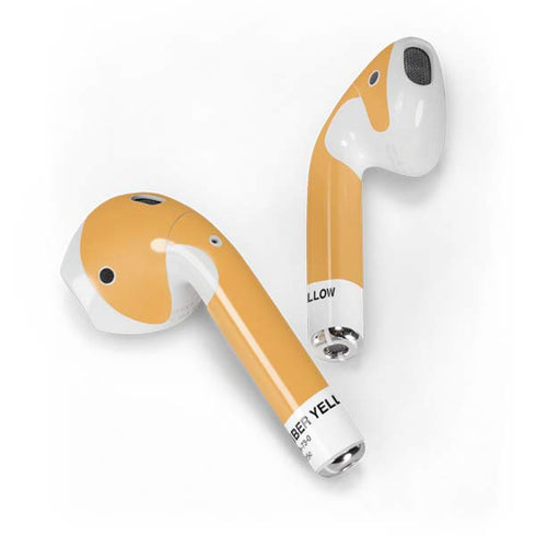 Amber Yellow Apple AirPods 2 Skin