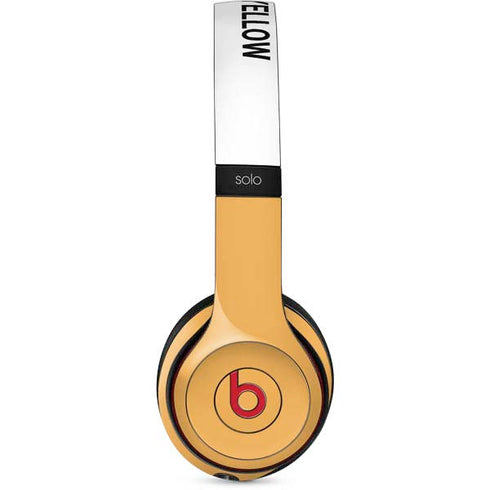 Amber Yellow Beats Solo 2 Wireless Skin