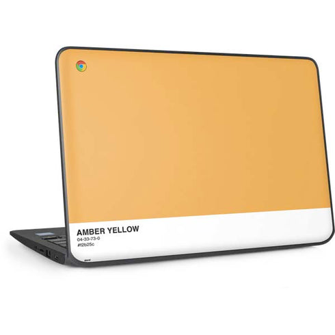 Amber Yellow HP Chromebook Skin