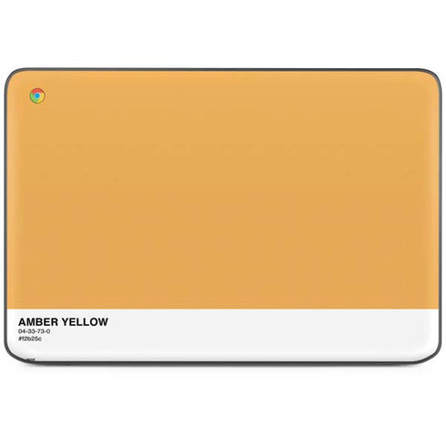 Amber Yellow HP Chromebook Skin