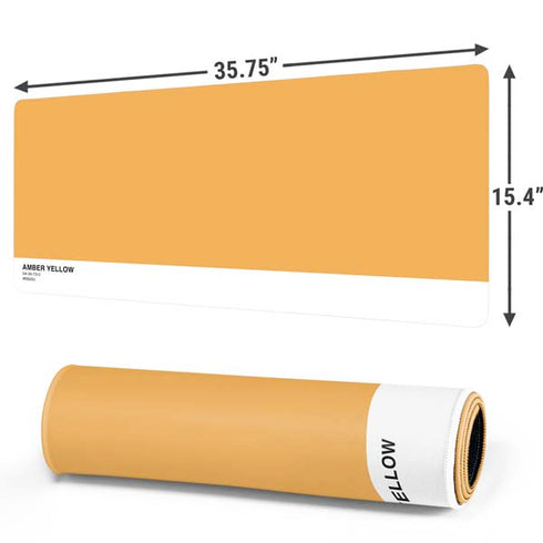 Amber Yellow Gaming Mouse Pad