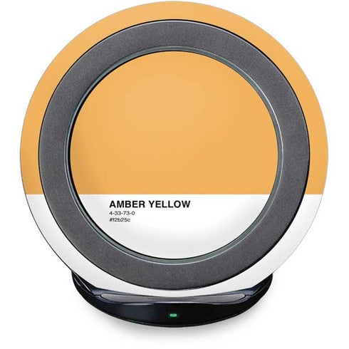 Amber Yellow Fast Charge Wireless Charging Stand Skin