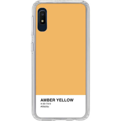 Amber Yellow Galaxy A10e Clear Case