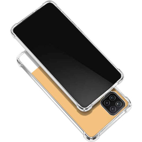 Amber Yellow Galaxy A12 Clear Case