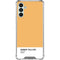 Amber Yellow Galaxy A13 5G Clear Case