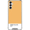Amber Yellow Galaxy A14 5G Clear Case