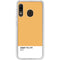 Amber Yellow Galaxy A20 Clear Case