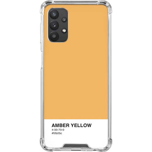 Amber Yellow Galaxy A32 5G Clear Case