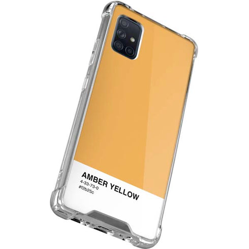 Amber Yellow Galaxy A51 5G Clear Case