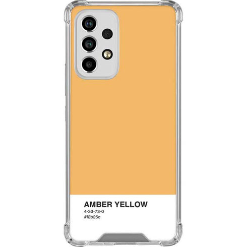 Amber Yellow Galaxy A53 5G Clear Case
