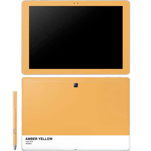 Amber Yellow Galaxy Book 12in Skin