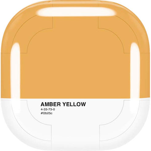 Amber Yellow Galaxy Buds Live Skin