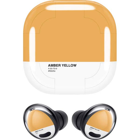 Amber Yellow Galaxy Buds Pro Skin