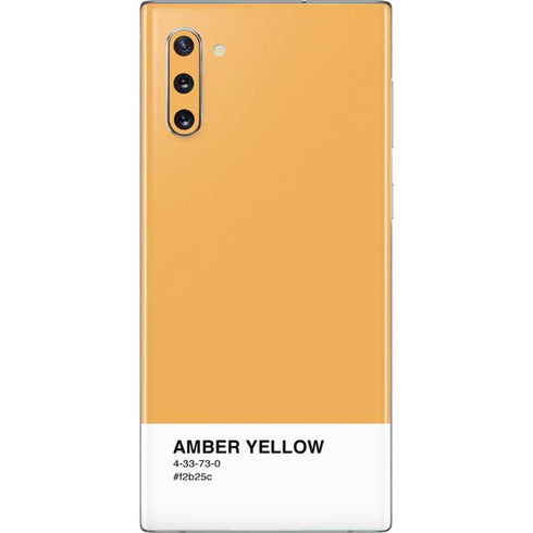 Amber Yellow Galaxy Note 10 Skin