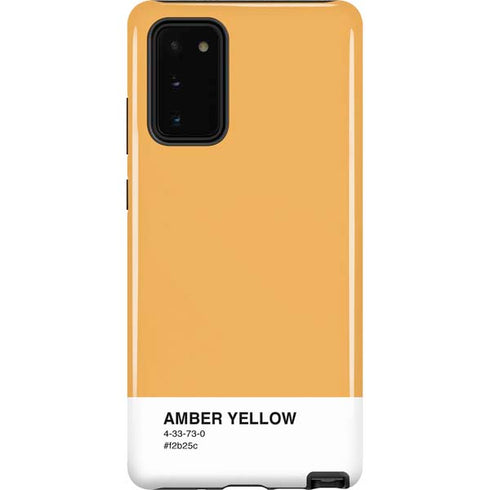 Amber Yellow Galaxy Note20 5G Pro Case