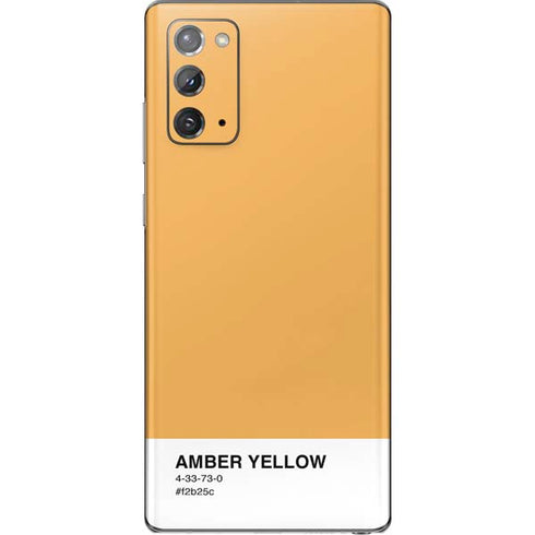 Amber Yellow Galaxy Note20 5G Skin