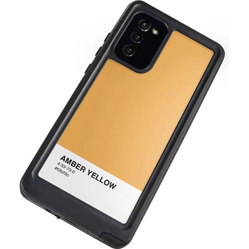 Amber Yellow Galaxy Note20 5G Waterproof Case