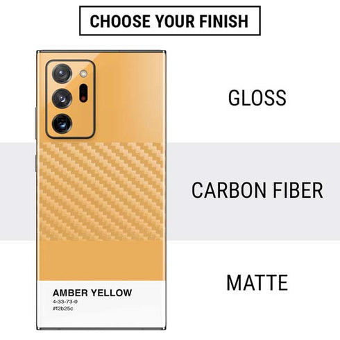 Amber Yellow Galaxy Note20 Ultra 5G Skin