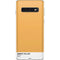 Amber Yellow Galaxy S10 Skin