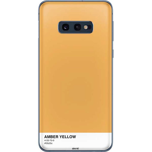Amber Yellow Galaxy S10e Skin