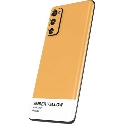 Amber Yellow Galaxy S20 Fan Edition Skin