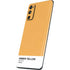 Amber Yellow Galaxy S20 Fan Edition Skin