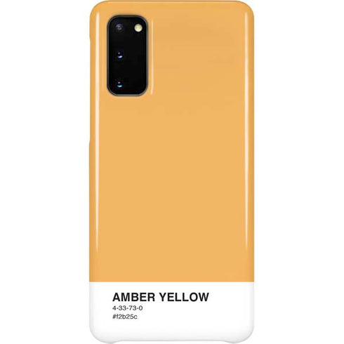 Amber Yellow Galaxy S20 Lite Case