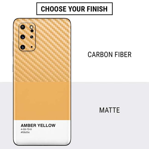 Amber Yellow Galaxy S20 Plus Skin