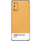 Amber Yellow Galaxy S20 Skin