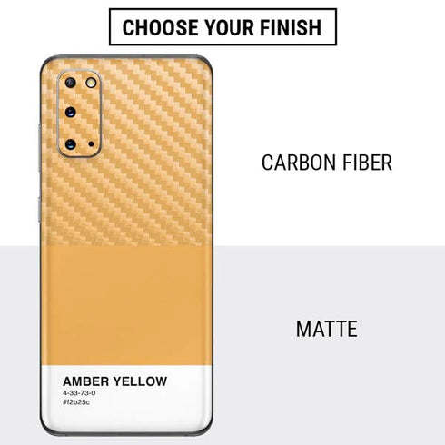 Amber Yellow Galaxy S20 Skin