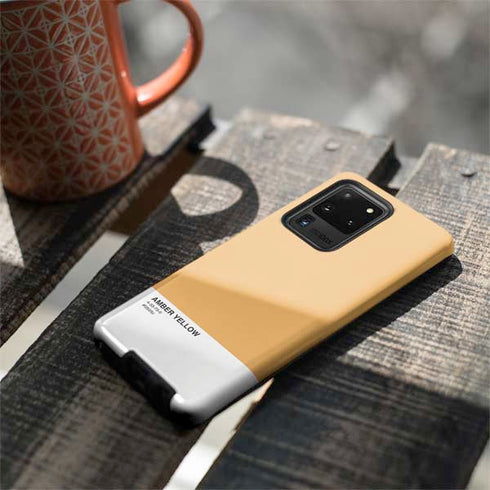 Amber Yellow Galaxy S20 Ultra 5G Pro Case