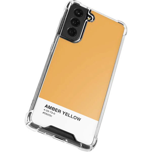 Amber Yellow Galaxy S21 FE Clear Case