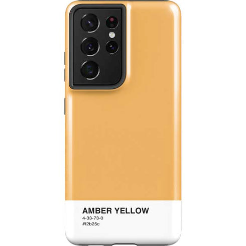 Amber Yellow Galaxy S21 Ultra 5G Pro Case