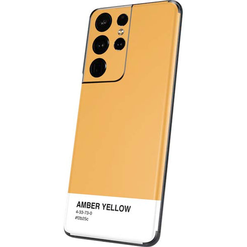Amber Yellow Galaxy S21 Ultra 5G Skin