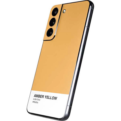 Amber Yellow Galaxy S22 Skin