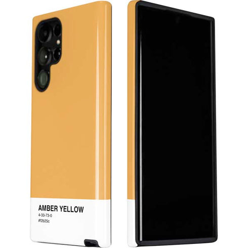 Amber Yellow Galaxy S22 Ultra Pro Case