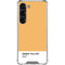 Amber Yellow Galaxy S23 Clear Case