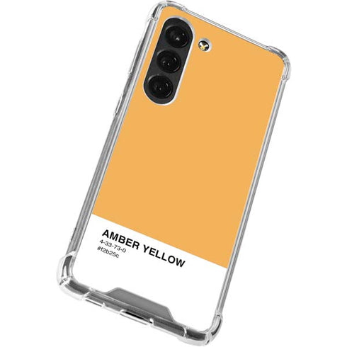 Amber Yellow Galaxy S23 Clear Case